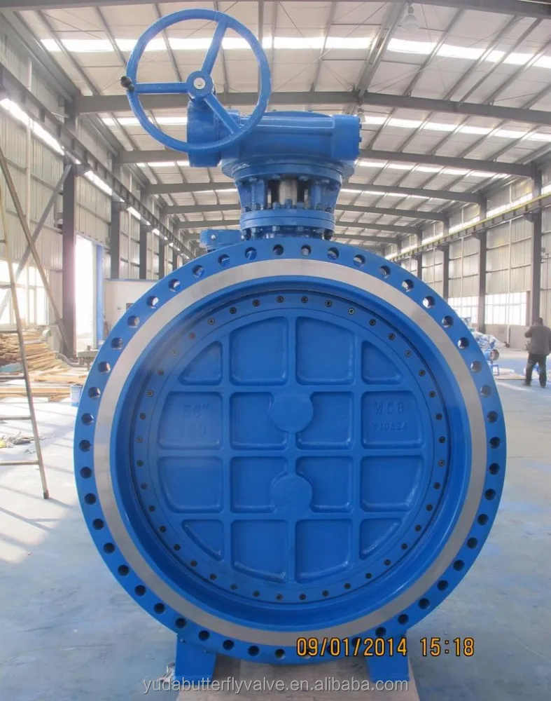 42 inch 150lb API609 high performance triple offset metal seated butterfly valve