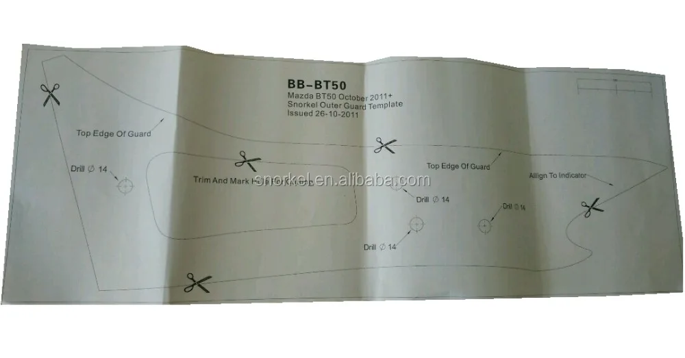 BT50 accessories 4x4 snorkel kits 2011 onwards diesel