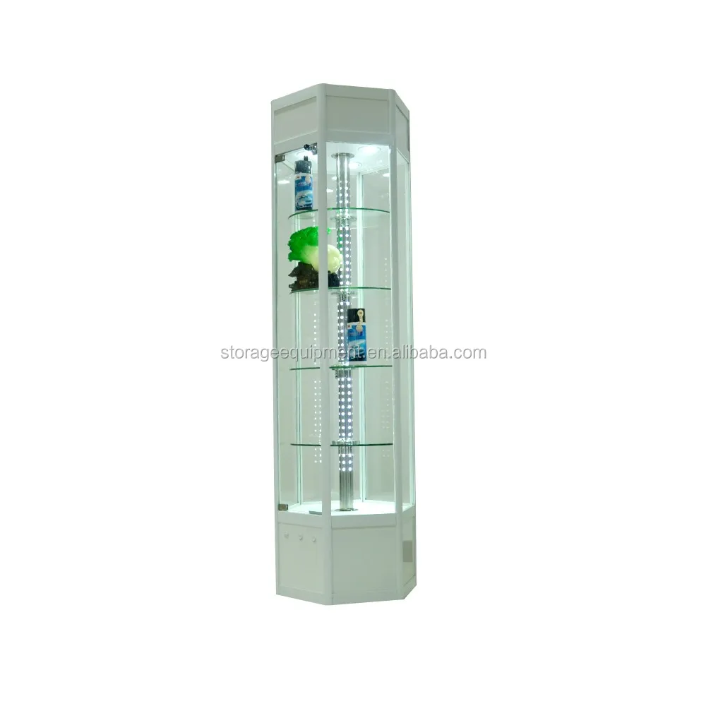 HOT SELLING model car display cabinets,glass showcase with lighting