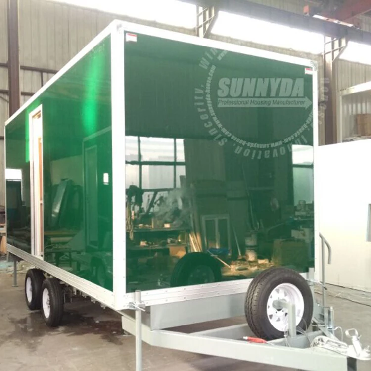 Customized prefab building bathroom trailer portable restroom trailer toilet for sale