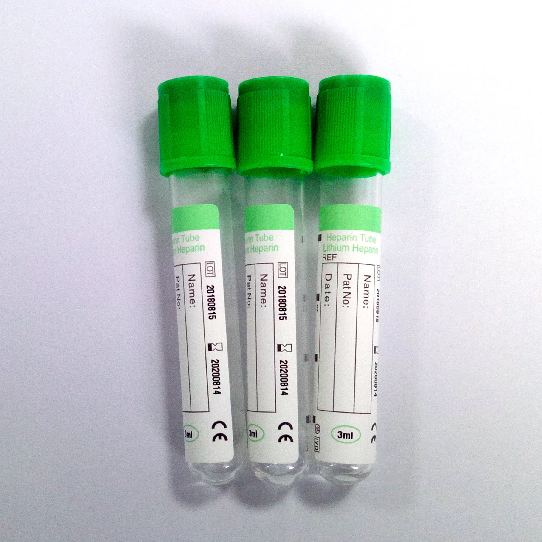 
Lithium/Sodium Heparin blood collection tube 3ml 
