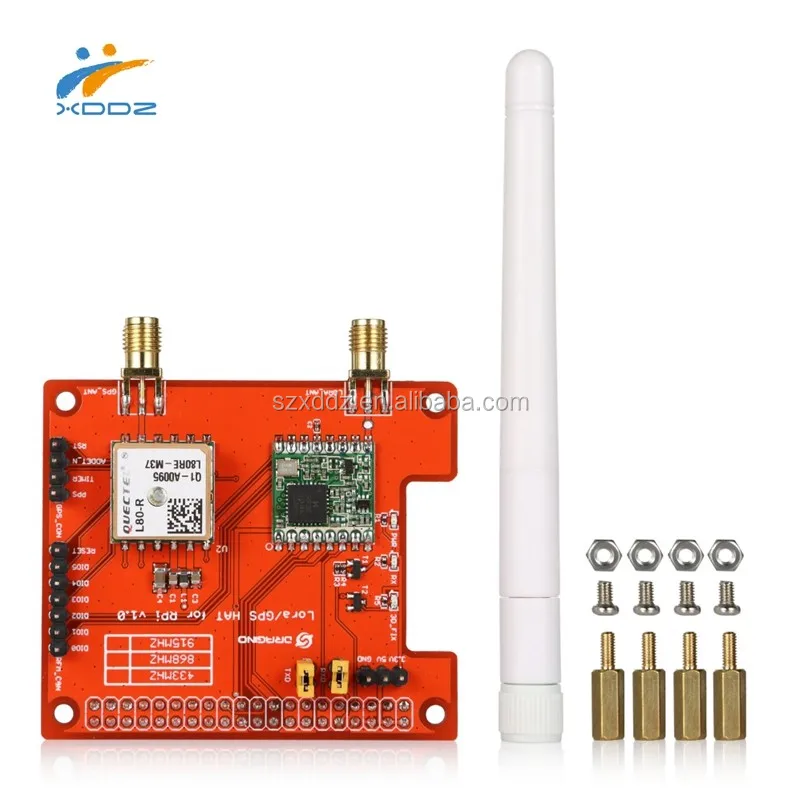 Long distance wireless 433/868/915Mhz Lora and GPS Expansion Board for Raspberry Pi