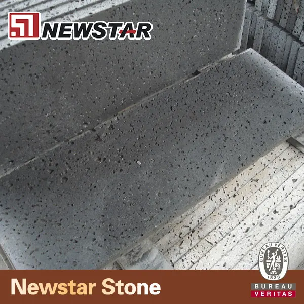 
Cut to size basalt tile black lava bricks for garden 