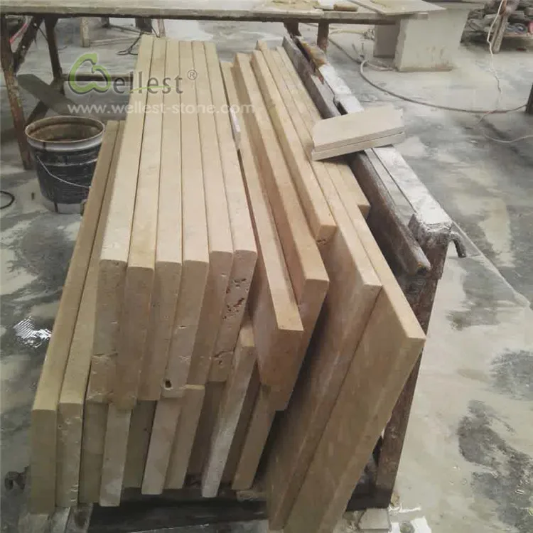 Good Price Beige Antique Travertine French Pattern Paver And Pool Coping Stone