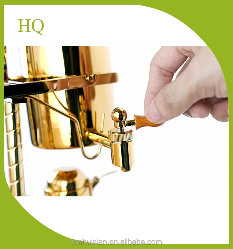 Gold Polished Brass royal balancing belgium Siphon Coffee Maker