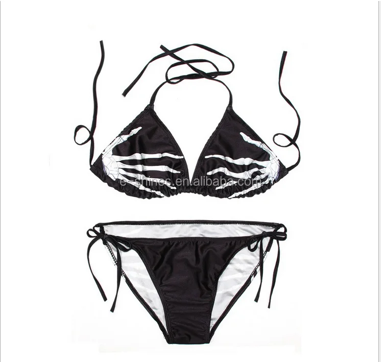 2017 self tie fastening back hot sale women sexy swimwear stretch swimming fabric plain mature women custom made bikini