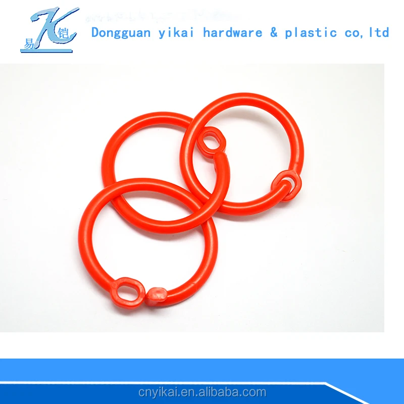 best seller plastic rounded ring,15mm plastic rings with opening gate