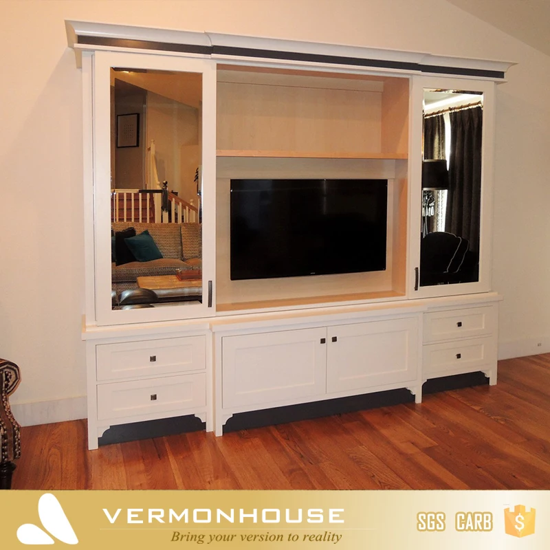 2022 Hangzhou Vermont Modern Design Living Room Furniture Wall TV Cabinet Stand Wooden Furniture