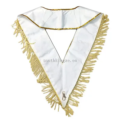 
Tassel Scottish Rite 33rd Degree The Freemason Regalia Masonic Charms Embroidered V shape Chain Collar 