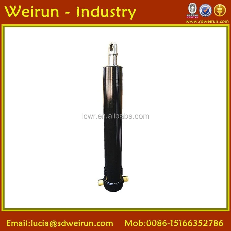 
4 stage hydraulic telescopic ram cylinder for 38-60 ton truck 