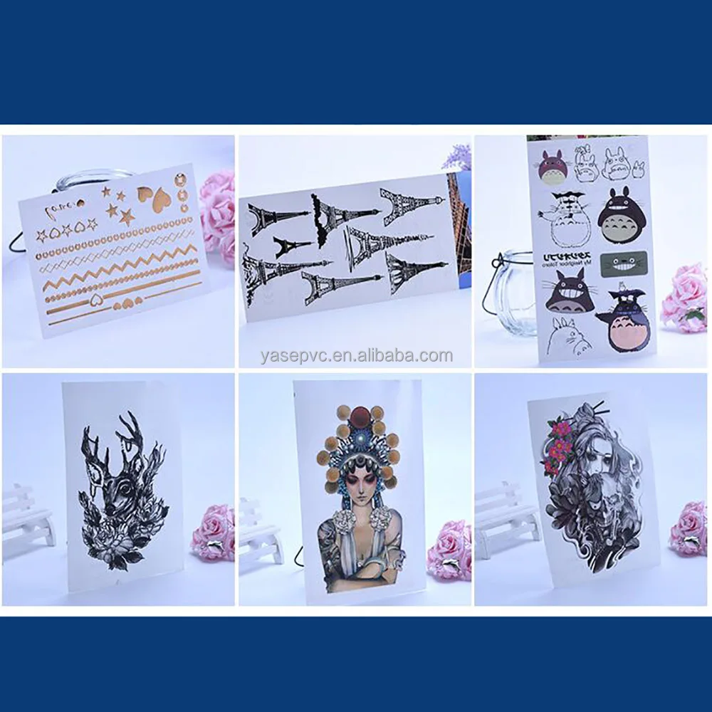 DIY temporary tattoo paper for inkjet printer