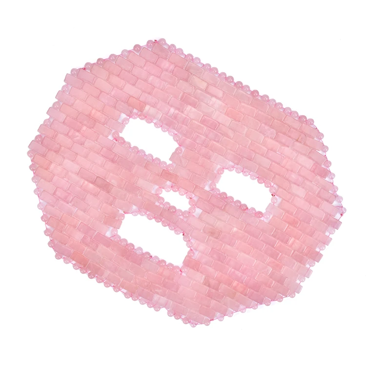 2020 new trending fashion rose quartz jade face mask, 100% natural stone made mask