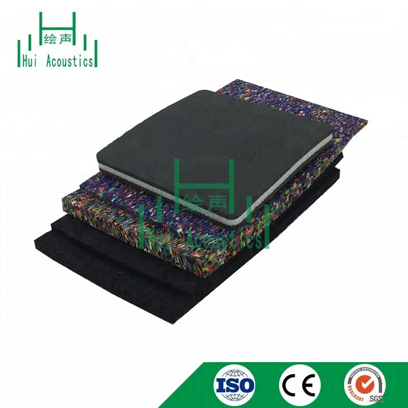 3mm Acoustic Underlay Absorb Impact Material Acoustic Rubber Anti-Vibration Soundproof Mat