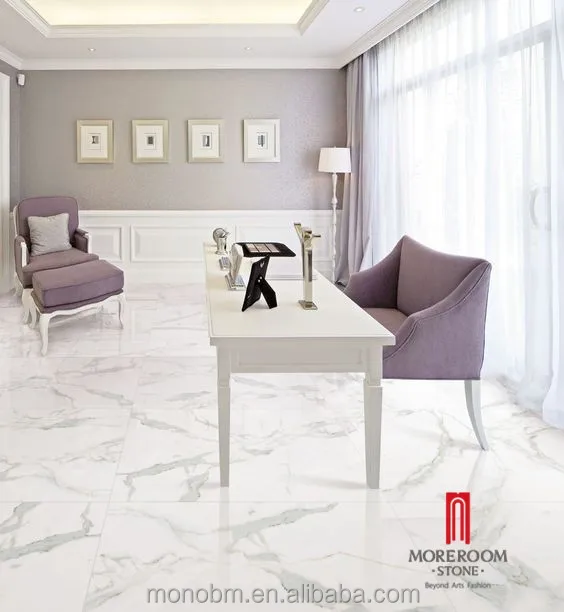 Foshan Moreroom Rialto White Marble Like Porcelain Tiles 600x1200