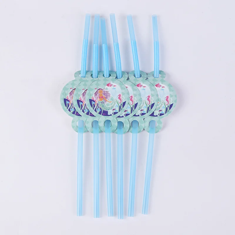 Новый продукт, набор праздничных принадлежностей «русалка», 9 дюймов, обеденные тарелки, салфетки, бумажная чашка для детей, украшение для дня рождения, оптовая продажа