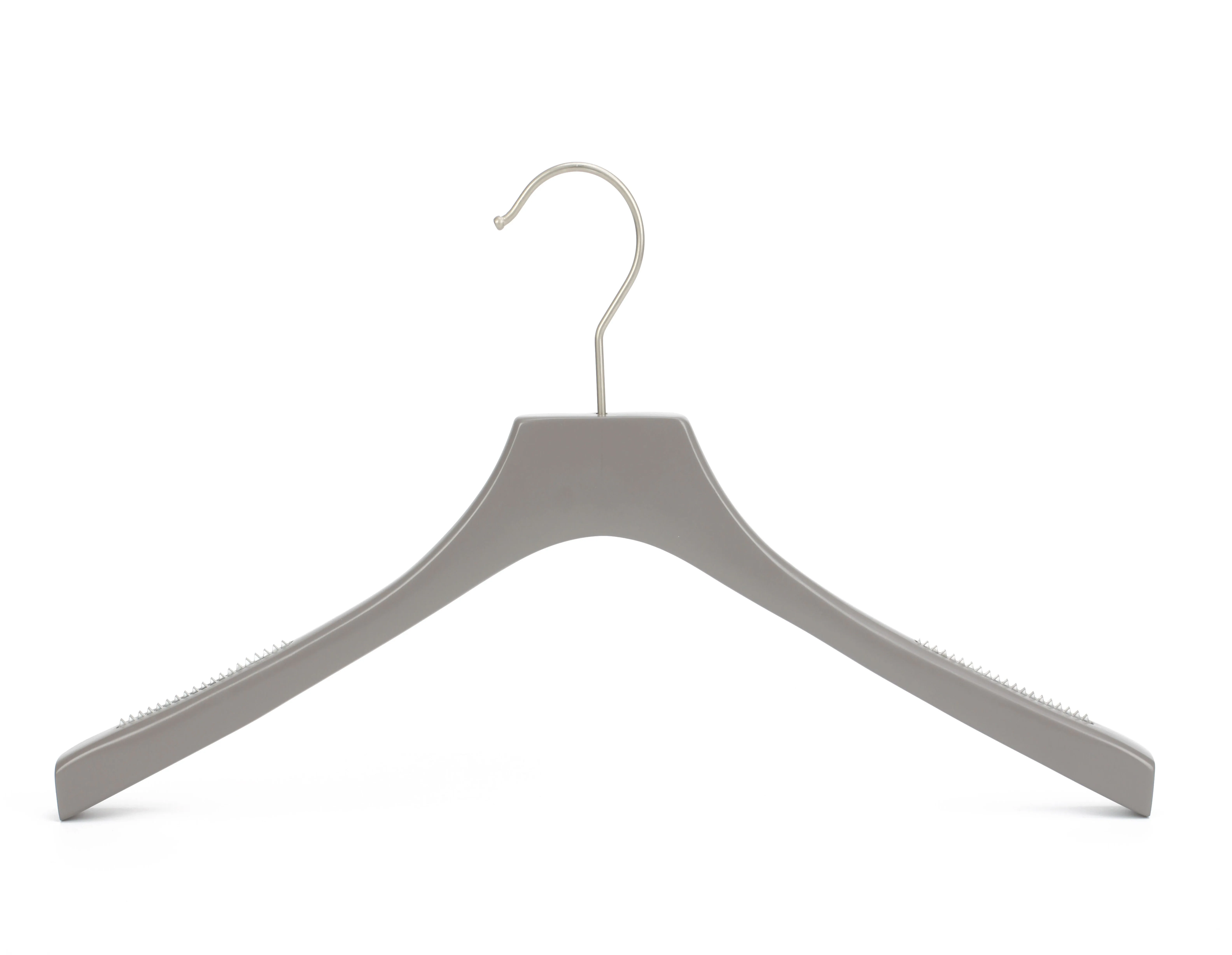 garment shop custom LOGO luxury brand grey coat hanger