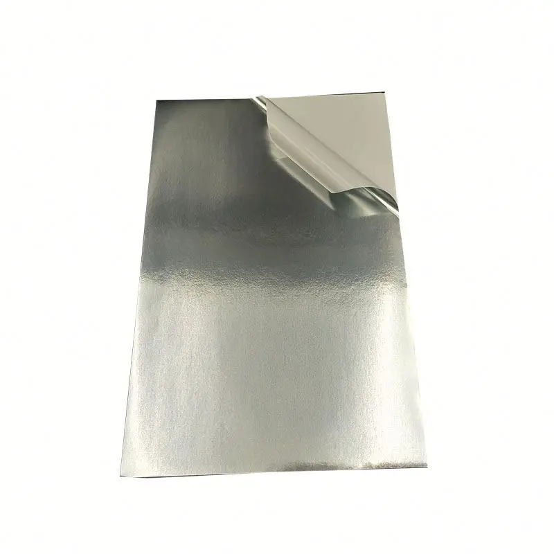 50micron matt silver PET film adhesive mylar for label printing