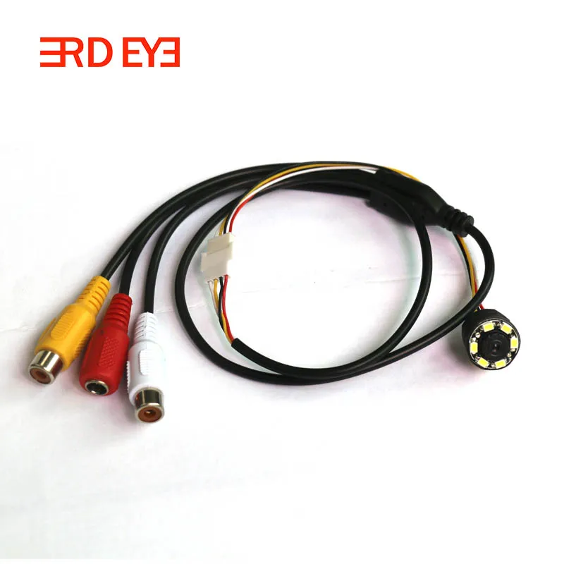 Нет минимального 12000mcd Высокое разрешение 520TVL 6 ламп 940nm ИК невидимым мини-камера