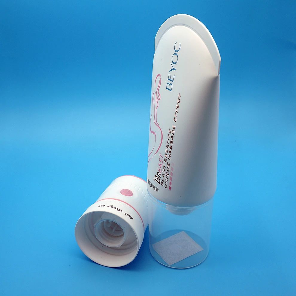 New product plastic cosmetic vibrating massage roller ball tube
