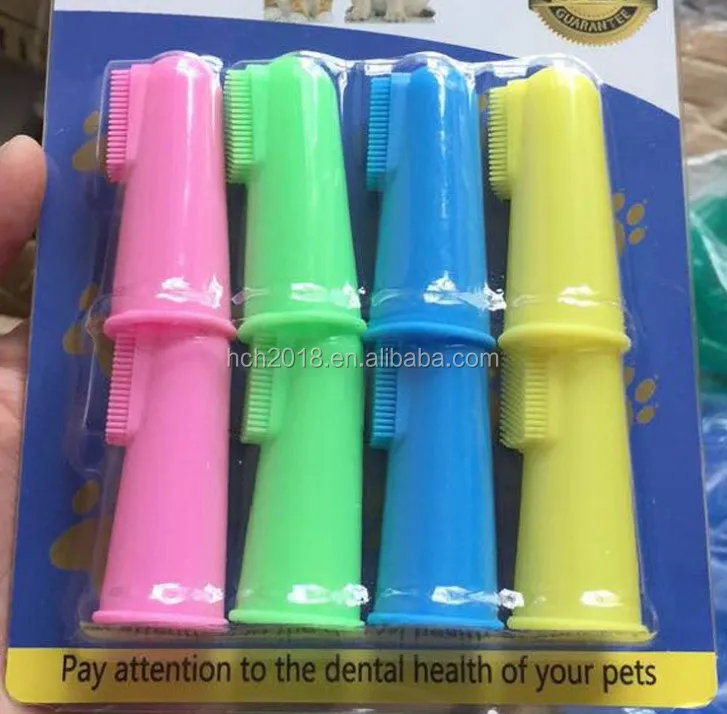 Чехол из мягкого силиконового материала маленькую собачку в ПЭТ зубов пальцем щетка для собак и кошек