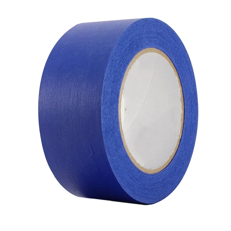 Colorful crepe paper blue painters masking tape for automotive painting
