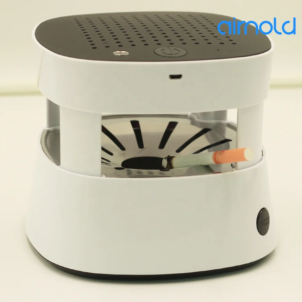 Multifunction Smokeless Cigar Negative Ion Air Purifier Ashtray with Cigarette Lighter