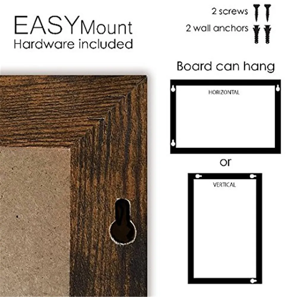 Caoxian Hi Home Rustic Wood Premium Surface Magnetic Chalkboard