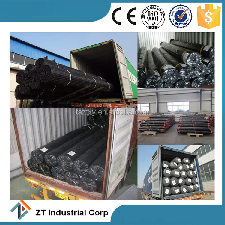 100 kn/m warp knitted polyester geogrid