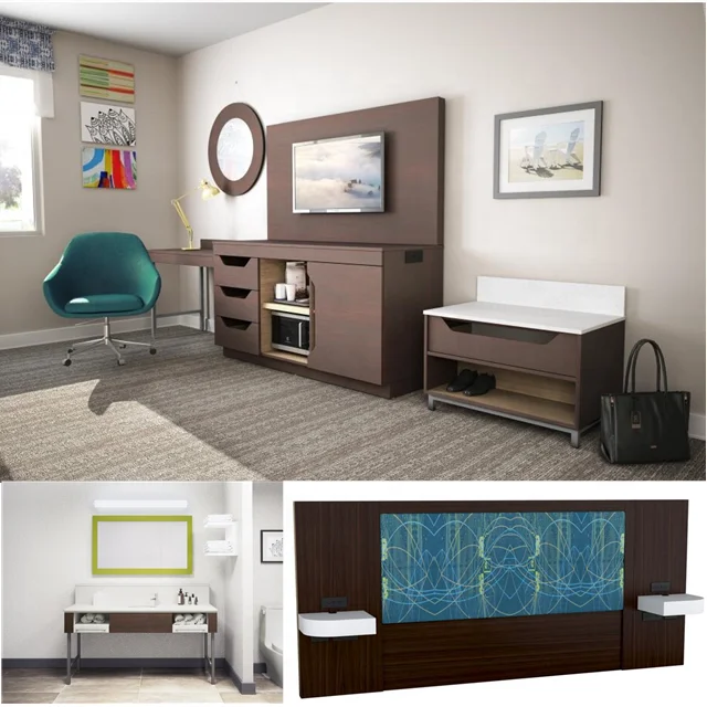 Luxury Hampton Inn 4-5 Star Hotel Room furniture set