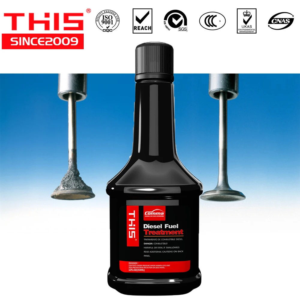 Wholesale Car Accessories Diesel Fuel Treatment 354ml ISO9001 Diesel Treatment Diesel Plastic Fuel Additive Bottle