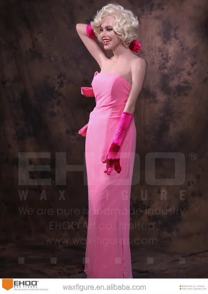 Marilyn Monroe Silicone Figure Statues Realistic Wax Figure For Sale