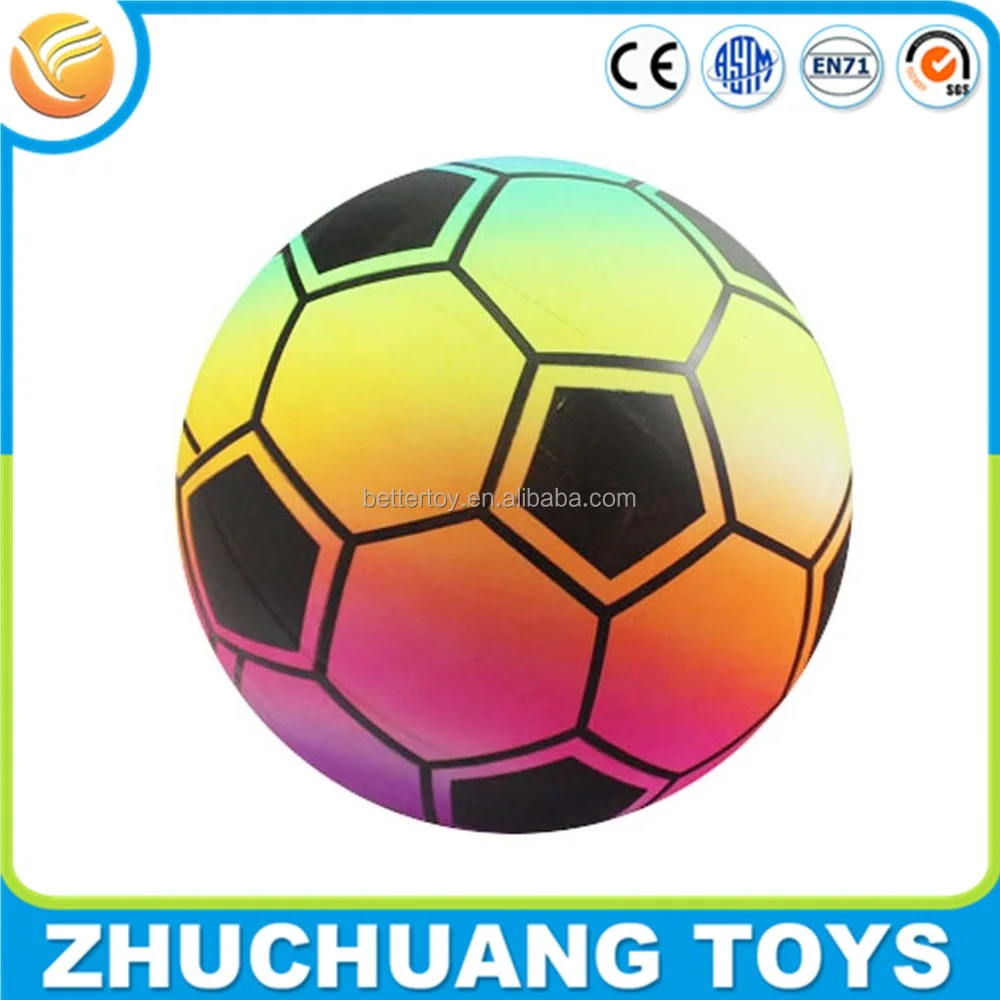 9 inches sports ball outdoor toys custom rainbow print soccer ball for kids