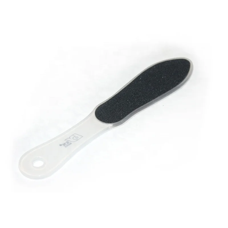 China factory supply cheap transparent plastic handle sand pedicure foot file