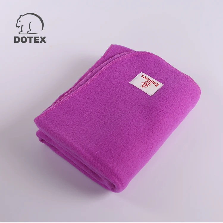 PLAID DESIGN Economical Classes Flame Retardant Polar Fleece Airline Blanket