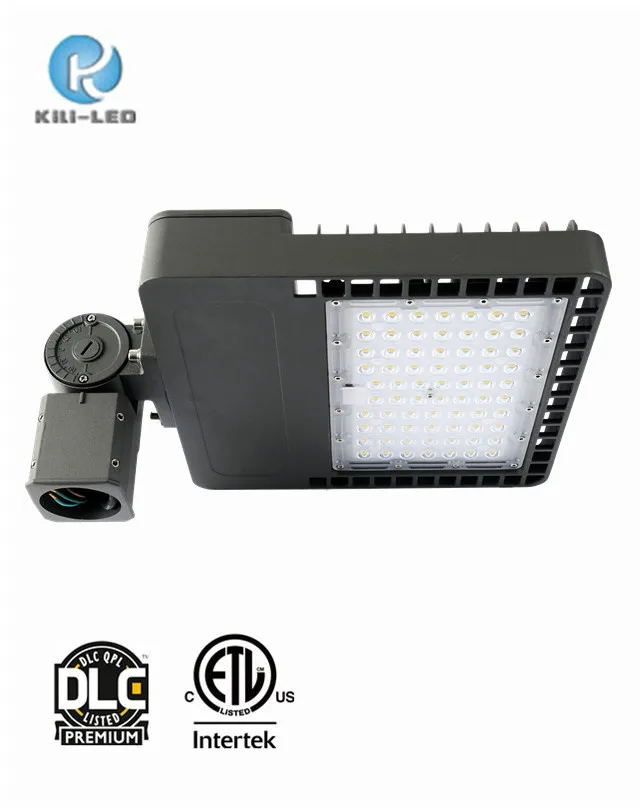 60W DLC Premium ETL roadway shoebox led street light 277VAC 480VAC available