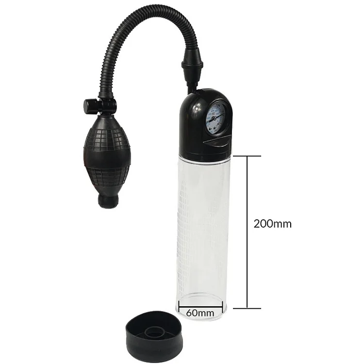 
2018 Best Selling manual manometer vacuume rection penis enlargement penis pump device 