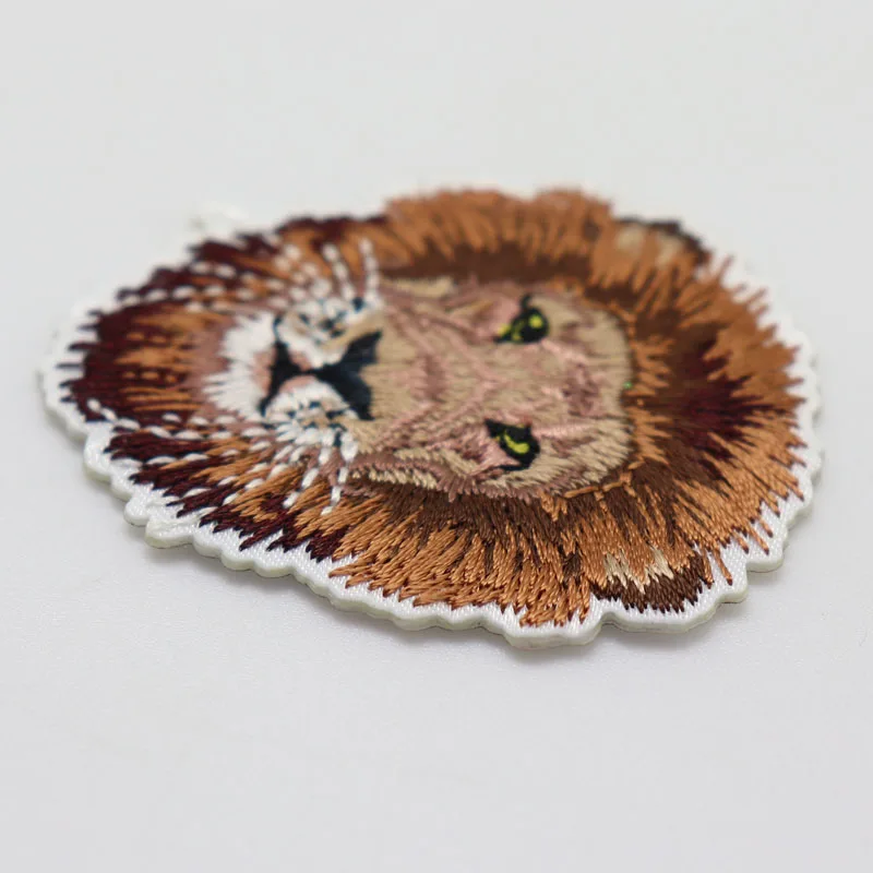 Custom Logo Embroidery Lion Patch For Jacket Lion Patch