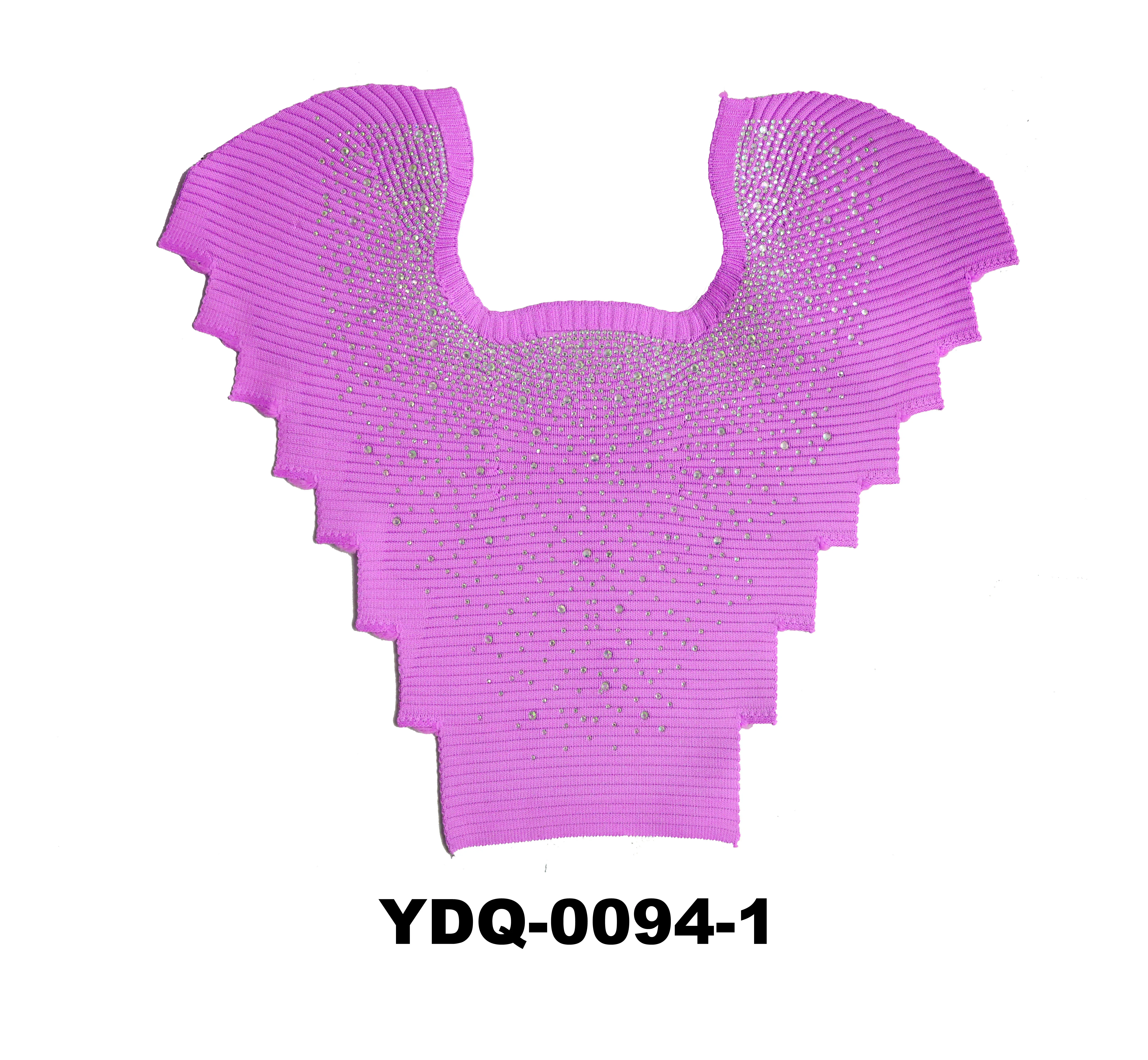 Shinning and fashionable crystal stone decorated fly knitted uppers for lady shoes