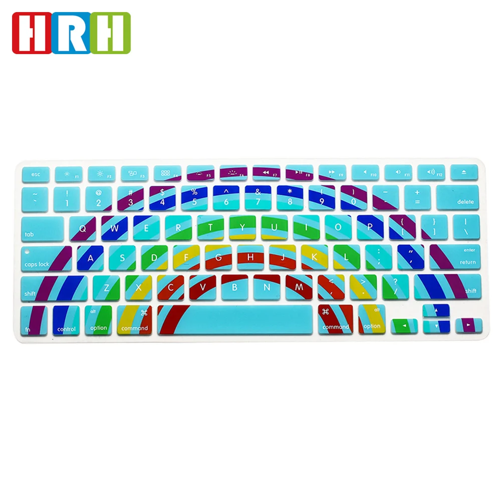 английский силиконовые радуга клавиатуры обложка для macbook air 13 английская версия