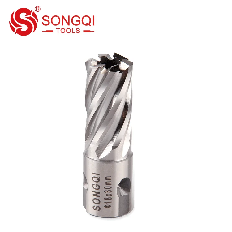 Aluminum annular cutter HSS M2 universal shank magnetic core drill bit