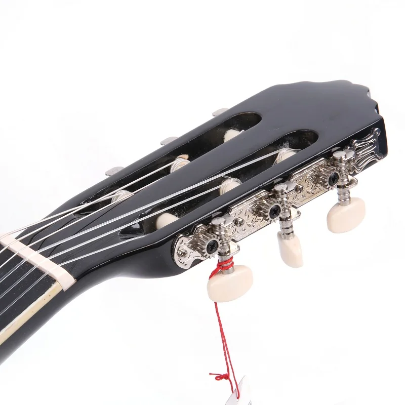 Cheapest Colored Black Classical 6 steel Guitar For Sales