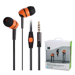 Premium Sound Quality IPX5 Waterproof Earphone Wired 3.5 Earbuds With Microphone MIC for Huawei Samsung