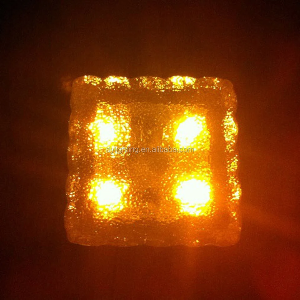 Stone Garden Brick Lamps Outdoor Led Solar Ice Brick Lights