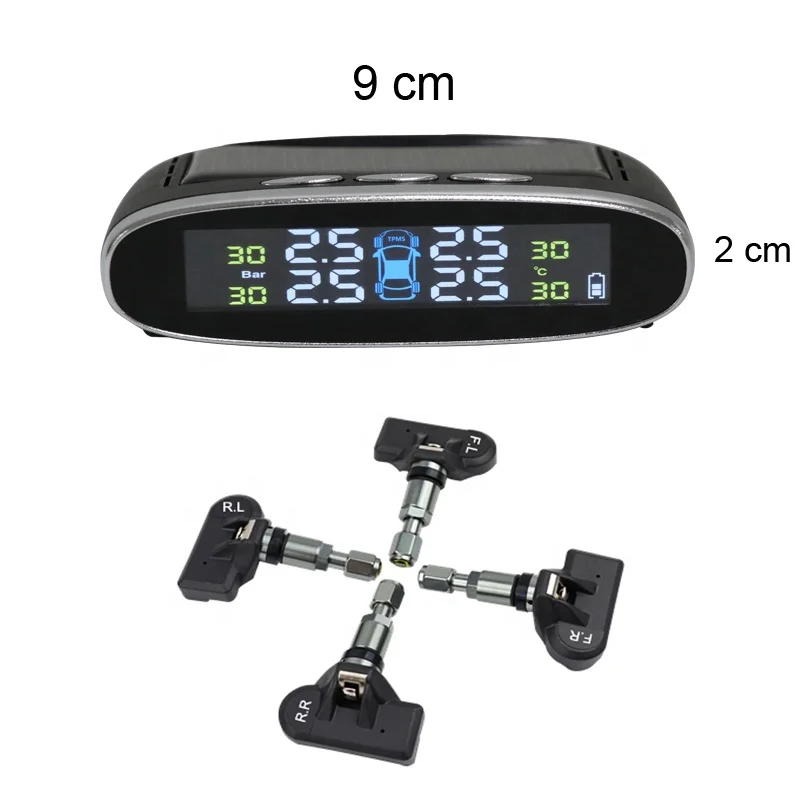 2019 TPMS Tire Pressure Monitoring System for Car with 4 Valve Sensors Internal