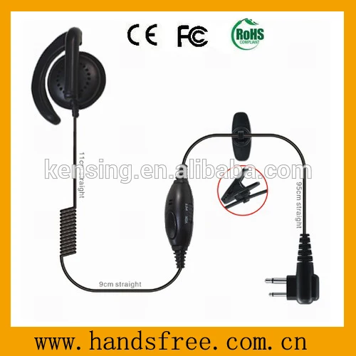portable talkie headset with military color and PTT button