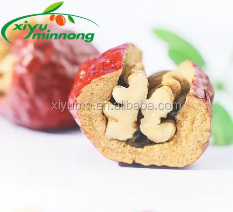 Xinjiang hotan red dated with wensu walnut kernel