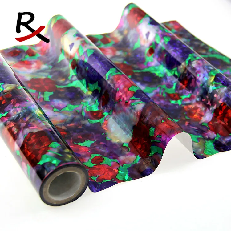 5119# multiple color Hot Stamping foil holographic foil fabric & leather hot transfer laser foil