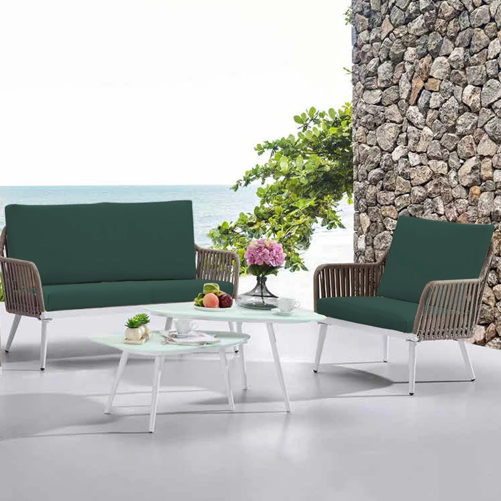 
Useful Acrylic 2-seaters Outdoor Chair Cushions Waterproof Deep Seat Cushions for Patio Furniture 