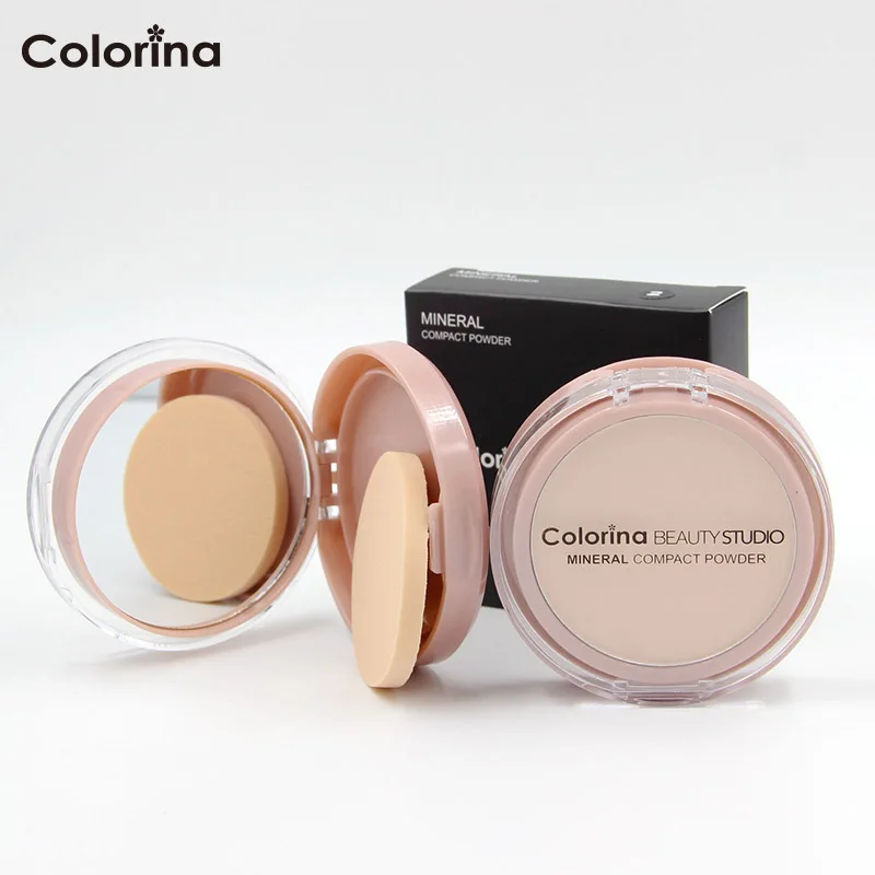Private Label Makeup Cosmetics Vegan Halal Mineral Oil Control Face Whitening Best Branded  Pressed Compact Powder