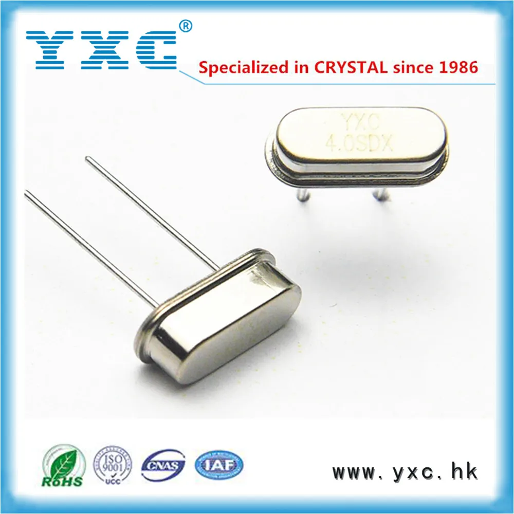 4 МГц 20ppm 20pF 2-DIP 49US Кристалл резонатора 4 М 4 МГц 4.00000 МГц HC-49US Кварцевого генератора